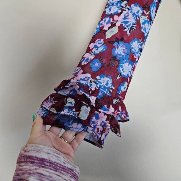 NWT Free People Maybel Blouse in Shiraz - Picture 4 of 9